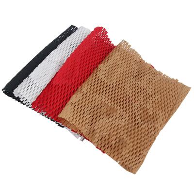 China Biodegradable Plastic Wine Bottle Free Protective Wrap Recycled Honeycomb Paper Biodegradable Custom Wrap for sale