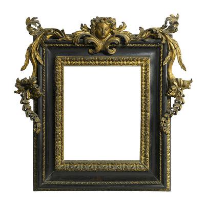 China High-end intricate large-size exhibition pure solid wood museum frame retro European classic gold leaf frame oil painting frame pure hand-carved for sale