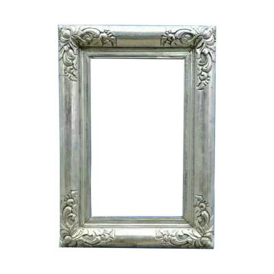 China High-end intricate large-size exhibition pure solid wood museum frame retro European classic gold leaf frame oil painting frame pure hand-carved for sale