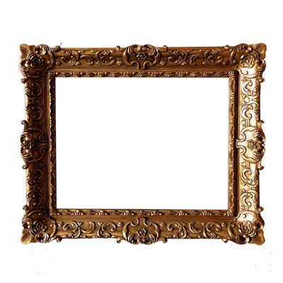 China Gild To Make Old Handmade Gold-Painted Wooden Photo Frame European Retro Old Oil Painting Frame High End Custom Handmade Solid Wood Picture Frame for sale