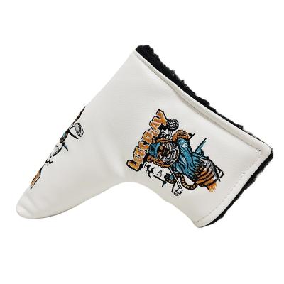 China Protect L Type Putter GOLF Headcovers Promotional L Type Putter GOLF Headcovers Customized LOGO Golf Putter Head Cover Magnet PU Leather Golf Head Covers for sale