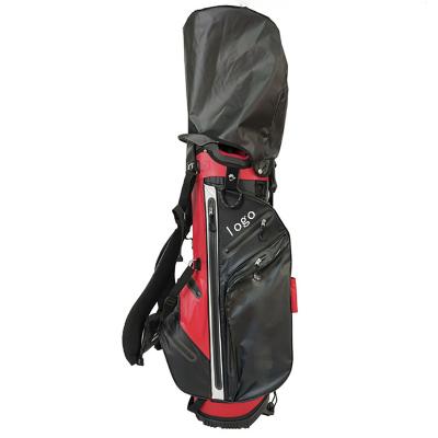 China 2021Black Durable Stretching Golf Bag Factory Price High Quality Custom Logo Design Polyester Waterproof Lightweight Golf Cart Bag for sale