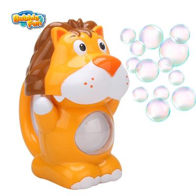 China Lion Bubble Toy Burbuja Lightweight Original and Cute Animals Design Bubble Memory Maker Fan for Kids Outdoor Birthday Party Toy Bubble Machine for sale