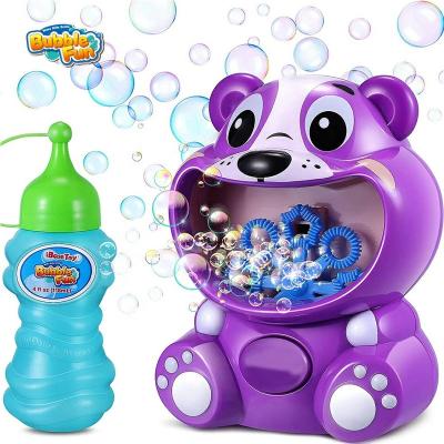 China 2000+ Bubbles Tiny Automatic Bubble Maker with 8 Bubble Wands for Boys Girls Baby Bath Toys Outdoor Party Game - Bubble Machine for Kids Toddlers for sale