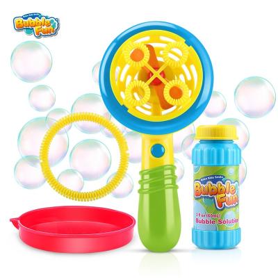 China 2 Kinds of Bubble Wands Lightweight Electric Handheld Bubble Wand Easy Operate Bubble Game Set Double Bubble Blower Fan for Kids, Great Outdoor Summer for sale