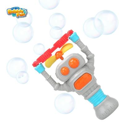 China Creates Small Portable Vivid Mini Handheld Bubble Blower Toy Robot Shape Electric Bubble Design Magic Wands for Kids 2 Ounce Bubble Solution Included for sale