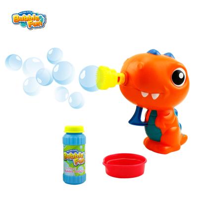 China Rubbing Bubble Dip and Blow Dinosaur Bubble Blowing Gun for Kids, Manual Soap Water Bubble Gun Toy for Party - Battery Not Required for sale