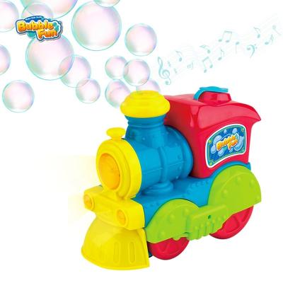 China flashing lights & Noise Effects BUMP&GO Portable Toy Driveable Bubble Machine for Kids, Blows DC Bubbles from Top Lights and Train Noises for sale