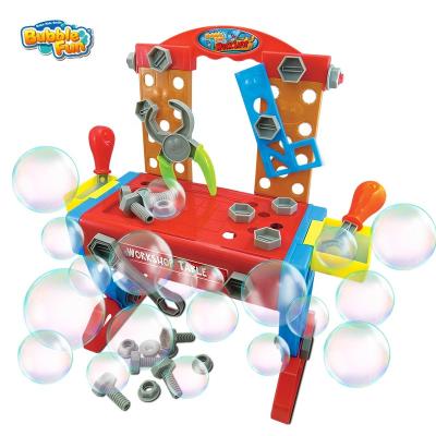 China 2 IN1 Bubble Workshop Table Bubble Workshop Table 2 in 1 Bubble Toy with 40 Pcs Accessory Tools Could Be Used as Bubble Wands 8 oz Solution Included for sale