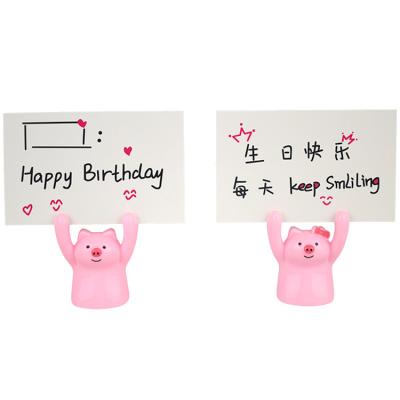 China Plastic Blow A Box Pig Bless Card Pig Figure Cake Decorating Toys For Children for sale