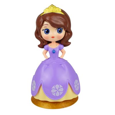 China Plastic Figure Cake Topper 16CM Toy Princess Sofia for Wedding or Birthday Party Decoration for sale