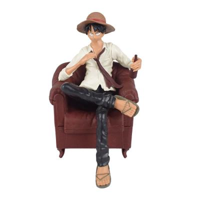 China Wholesale Figure Blood Fighting Monkey D Luffy PVC Action Figure Model Toys Japanese Anime Character Toys Cake Topper One Piece for sale