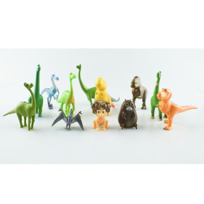 China Popular PVC Amazon Dinosaurs Cake 12 Pcs PVC Dinosaurs Bake Cake Decorations for sale