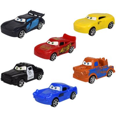 China Plastic Cake Topper Plastic Toys 6 Pcs / Set Mini Car Mobilization Home Decoration for sale