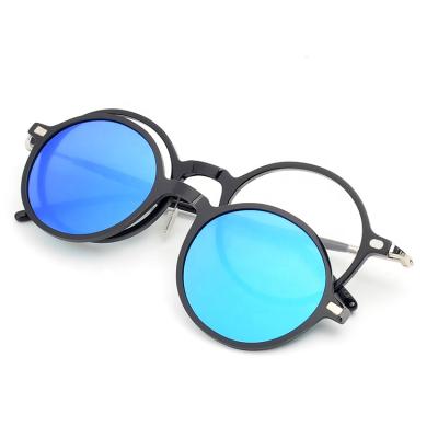 China Fashion Sunglasses 2 In 1 Acetate Optical Frame Magnetic Detachable Custom Fashionable Sunglasses for sale