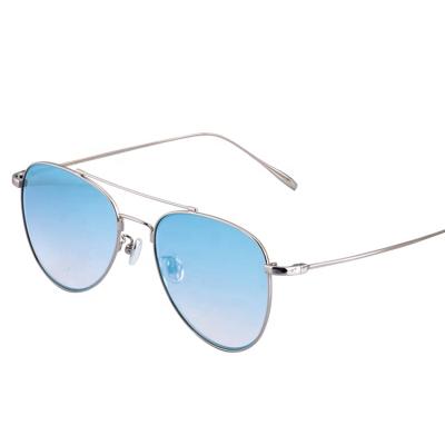 China Fashion Sunglasses Gear Double Bridge UV400 Women Metal Running Glass Frame Polarized Sunglasses for sale