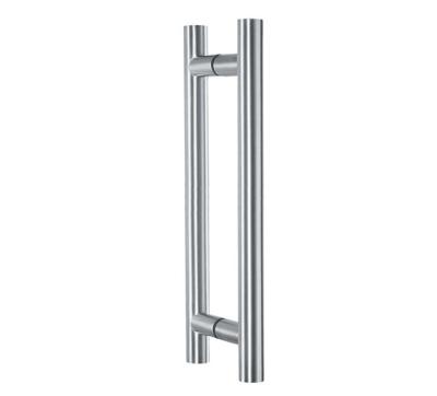 China Modern Stainless Steel H Shape Glass Door Pull Handle for sale