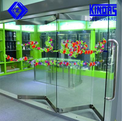 China Folding High Quality Frameless Glass Folding Door for sale