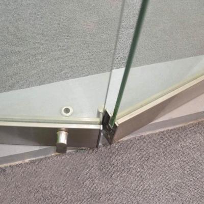 China Folding Aluminum Frameless Folding Glass Doors for sale