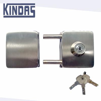 China Commercial Glass Door Lock Double Door Bolt Lock For Double Side Glass Door for sale