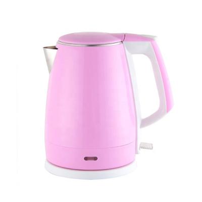 Chine 360 Degree Odm 1.8L Double Layer Stainless Steel Rotating Base Customized Portable Travel Electric Kettle à vendre