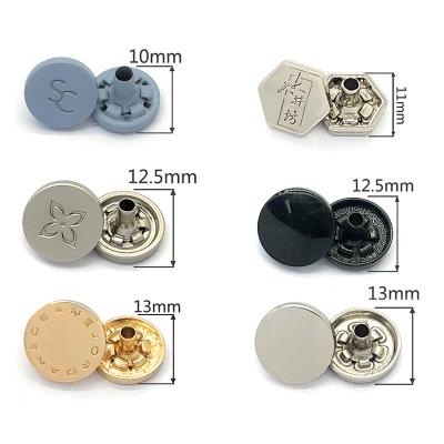 China Viable Customizable Logo Fashion Metal Snap Buttons for sale