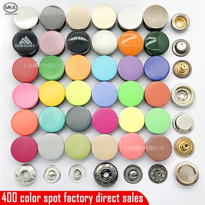 China Sustainable Supplier Wholesale Custom Color Style Four Parts Flat Metal Alloy Snap Button for sale