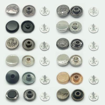 China Sustainable No Nickel And Eco - Friendly Custom Wholesale Brass Clothing Accessories Jeans Buttons for sale