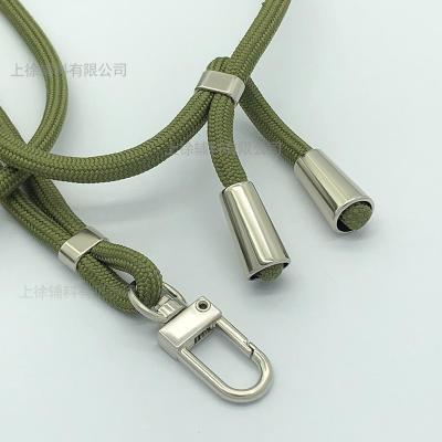 China Custom Engraved Zinc Alloy Custom Bell Stopper Metal Cord Rope End Lock Stopper Nickel Free Accessories Customized Technics Logo for sale