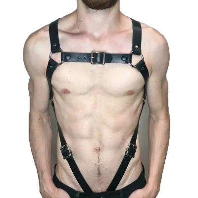 China Sexy Lingerie Sexy Underwear PU Leather Garter Body Harness For Men's Pants Belt Clubwear Costume Body Underwear Bondage Bondage Gear SM Sexy Products for sale