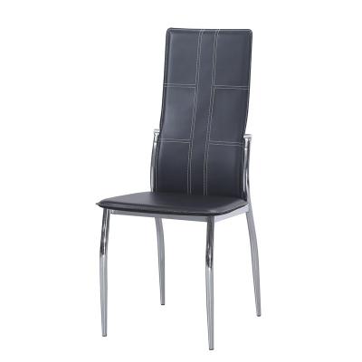 China Modern Manufacturers selling home furniture modern cheap dining room chairs black metal frame dining chair for sale