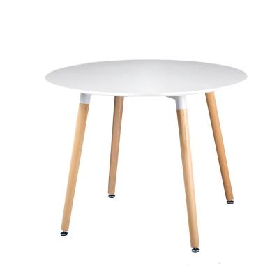 China Modern Cafe tables wholesales modern coffee table MDF round dining table. for sale