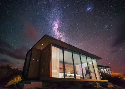 China Casas prefabricadas modernas de lujo, casa minúscula prefabricada moderna sísmica anti para la atracción turística en venta