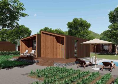 China Wood Exterior Turnkey Prefab Homes Garden Backyard Timber Prefabricated Houses for sale