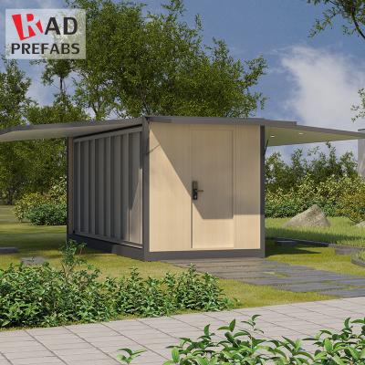 China Rad die 40ft Luxe verschepen Uiterst kleine het Comité van de de Bekledingssandwich van de Slaapkamermuur Buidlings Geprefabriceerd Containerhuis Te koop