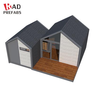 China Rad Smart Home Vacation Resort Prefab Timber House Wood Interior Finishing Modern Prefab Homes for sale