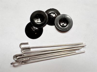 China Phosphatierende 38mm Haken-Sonnenkollektor-Aluminiumschweißung Mesh Fasteners For Pigeon Proofing zu verkaufen