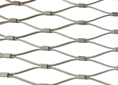 China Flexible Stainless Steel Ferrule Rope Mesh For Safety Zoo Mesh for sale