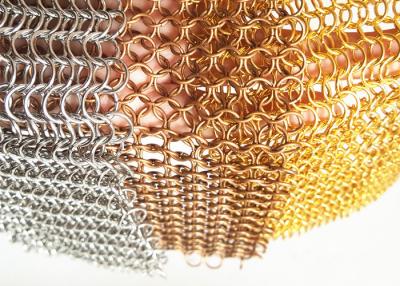 Chine Maille d'anneau en métal d'acier inoxydable pour des façades, rideau de cuivre en anneau de Chainmail en métal à vendre