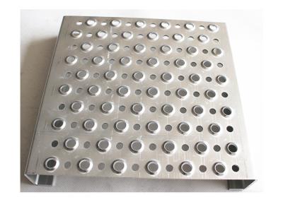 China Traction Tread Aluminum Grip Strut Grating With Round Hole For Platforms Walkway for sale