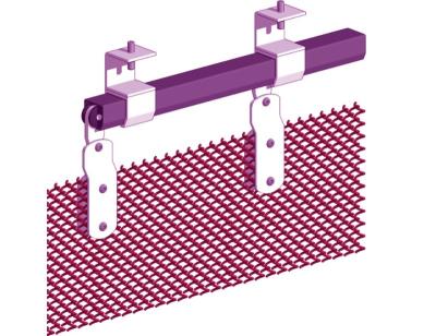 Cina La tenda della bobina del metallo del divisore dello spazio, metallo decorativo del cavo Dia1.2mm incatena i drappi in vendita