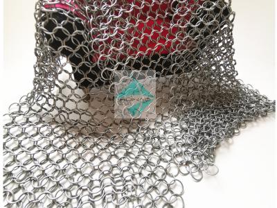 China Aluminiumlegierung Chainmail ringsum Ring Mesh, Dekorations-Teiler-Metall Ring Mesh zu verkaufen