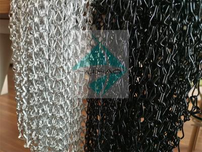 China Wall Divider 1.6mm Metal Mesh Drapery Anodized Surface Treatment Aluminium Chain Link for sale