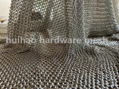 China 7mm Od Roestvrij staal Mesh Curtain Chain Mail Small Ring For Wall Te koop