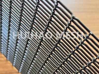 China Fassaden-Edelstahl-Architektur-Mesh Metal Woven Wire Spray-Schwarzes für dekorativen Zaun zu verkaufen