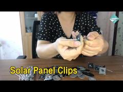 Multi Shapes Solar Panel Clips Aluminium / Stainless Steel Easily Attached