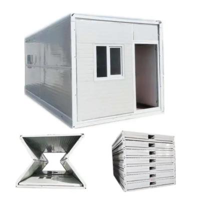 China Easy Foldable Even Farm Steel Large Residential Living Mobile Prefab Hotel Camping Home Fold Out Folding Container House for sale