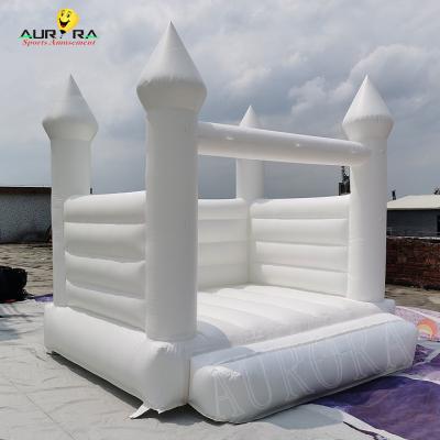 China Casamento Inflável Castelo Bouncy Cama Jumper 13X13 Casa Branca Bounce à venda