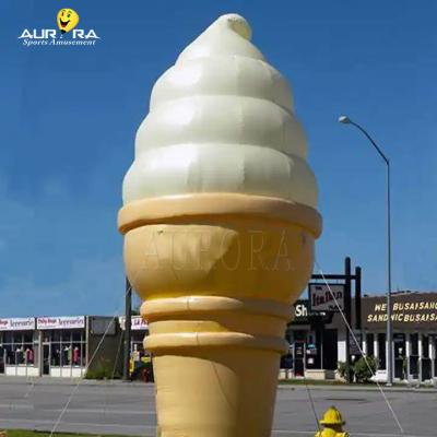 China CE-Werbung Aufblasbare Geräte Riesen aufblasbare Eiscreme-Kegelballon mit freiem Bläser zu verkaufen