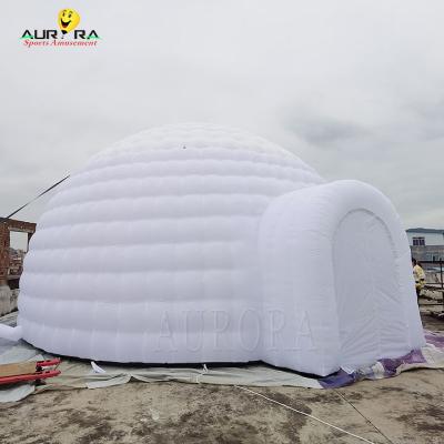 Cina Tenda gonfiabile a cupola bianca gigante di 15 m di diametro PVC per la pubblicità in vendita